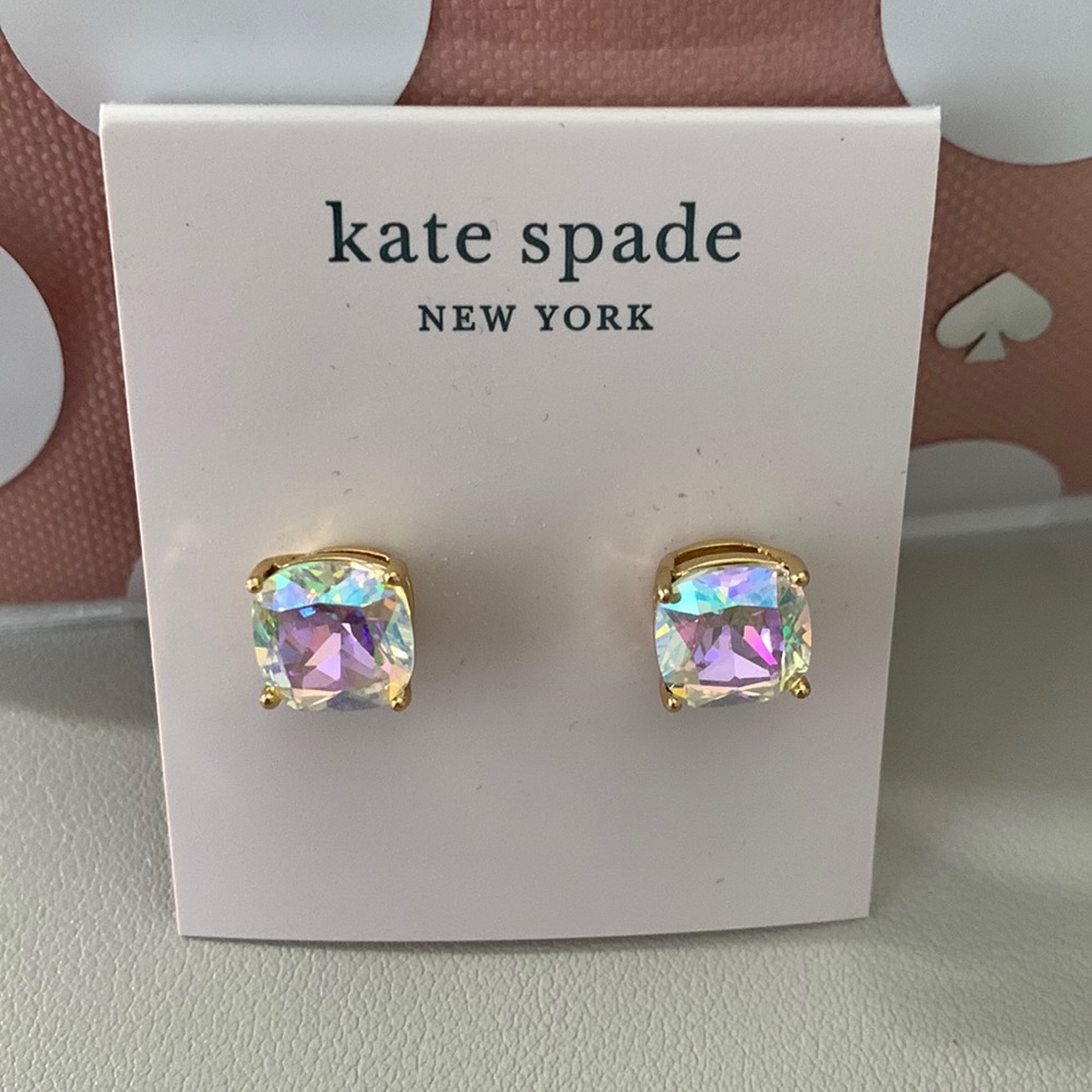 Kate Spade Earrings Iridescent Sparkle Shimmer NWT